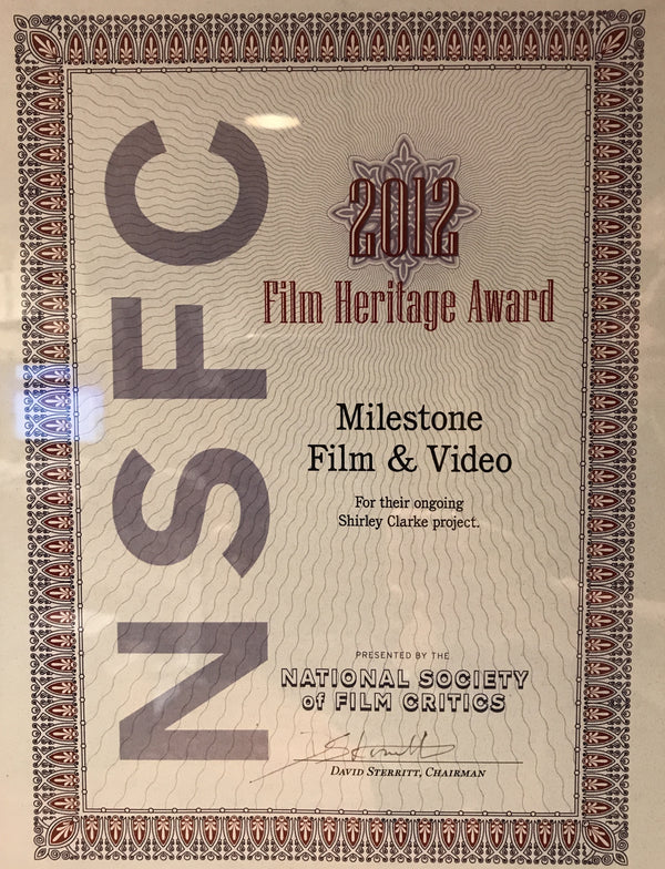 National Society of Film Critics Film Heritage Award to Project Shirley!